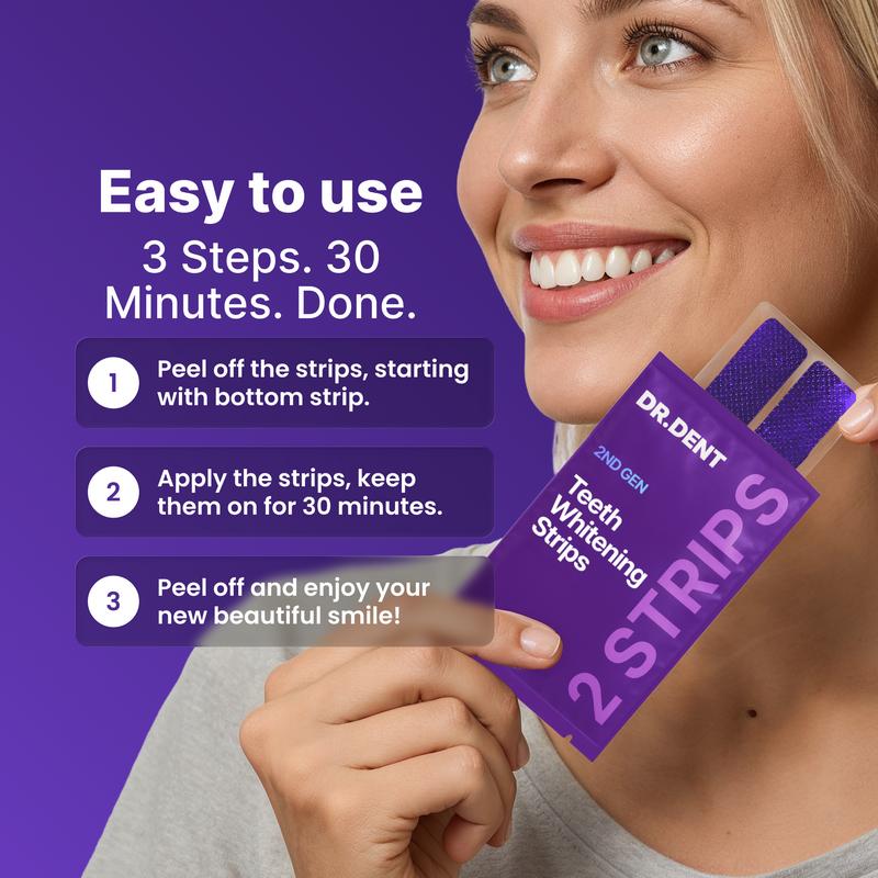 Purple Teeth Whitening Strips